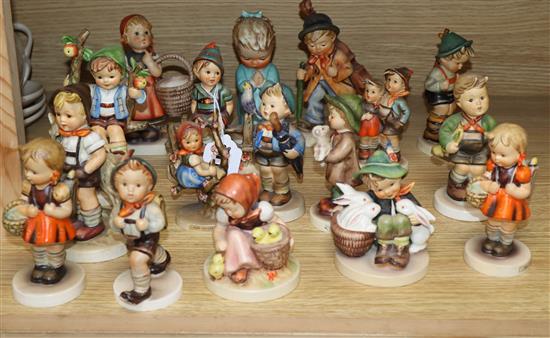 A collection of mixed Goebel figures tallest 15cm